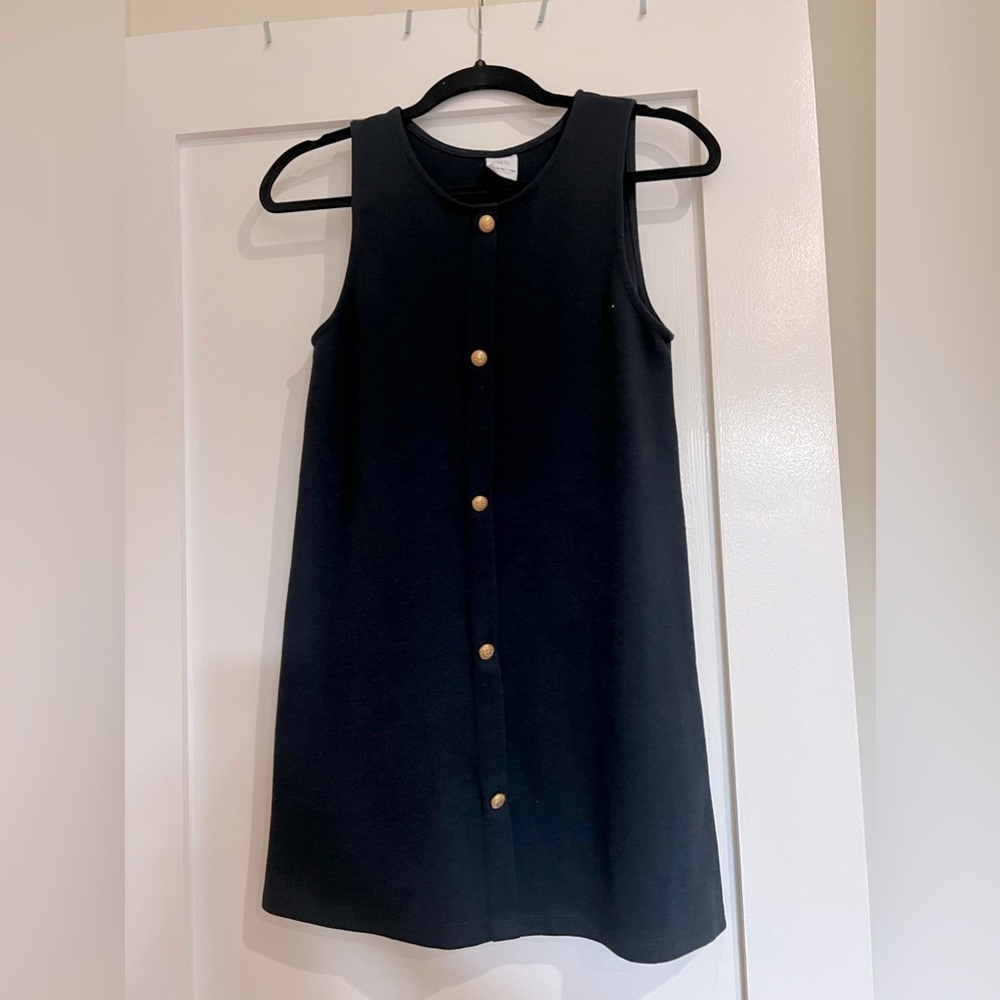Zara navy blue shift dress